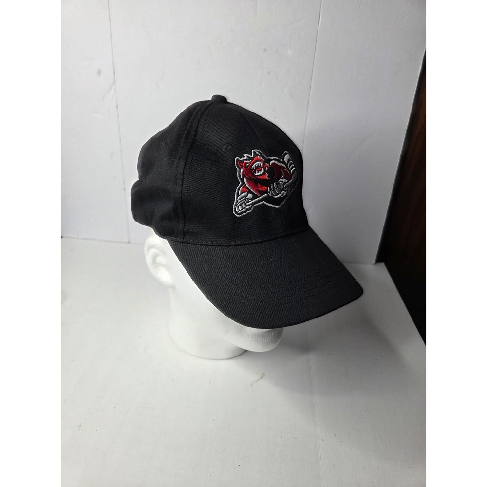 Black‎ Hockey Mascot Embroidered Baseball Cap Adjustable Hat 3046